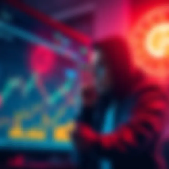 A person considering a $3000 investment in Flare cryptocurrency, looking at charts and graphs showing price trends.