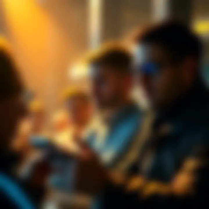 Founders Communicating with People A group of company founders interacting with people on social media, showing frustration and questioning their communication style