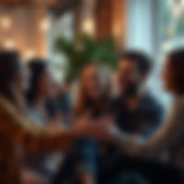 A group of friends laughing and exchanging knowing glances, illustrating the phrase 'If you know, you know' in conversation.