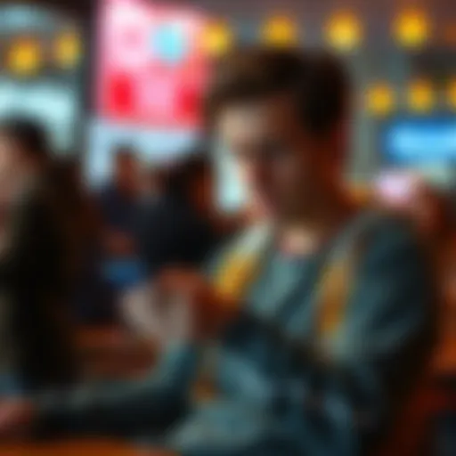 A person looking upset while trying to use a phone for cryptocurrency transactions