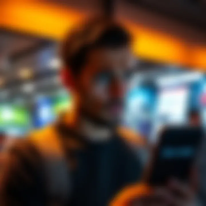 A person shows frustration while interacting with the Door Dash app, with ads on the screen