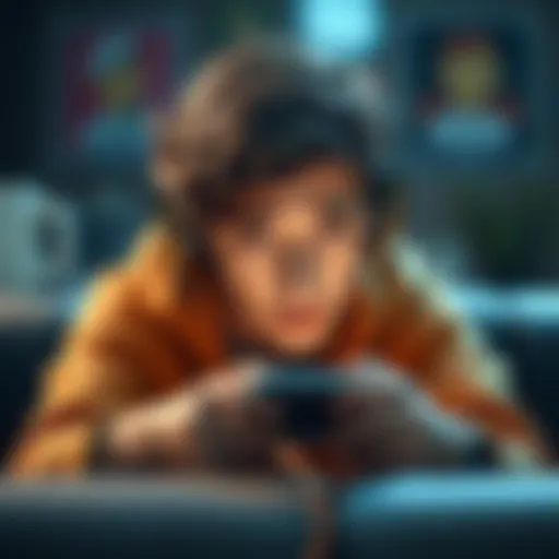 A player looks disappointed while using the AE app on their phone, reflecting the stress of losing progress in a game.