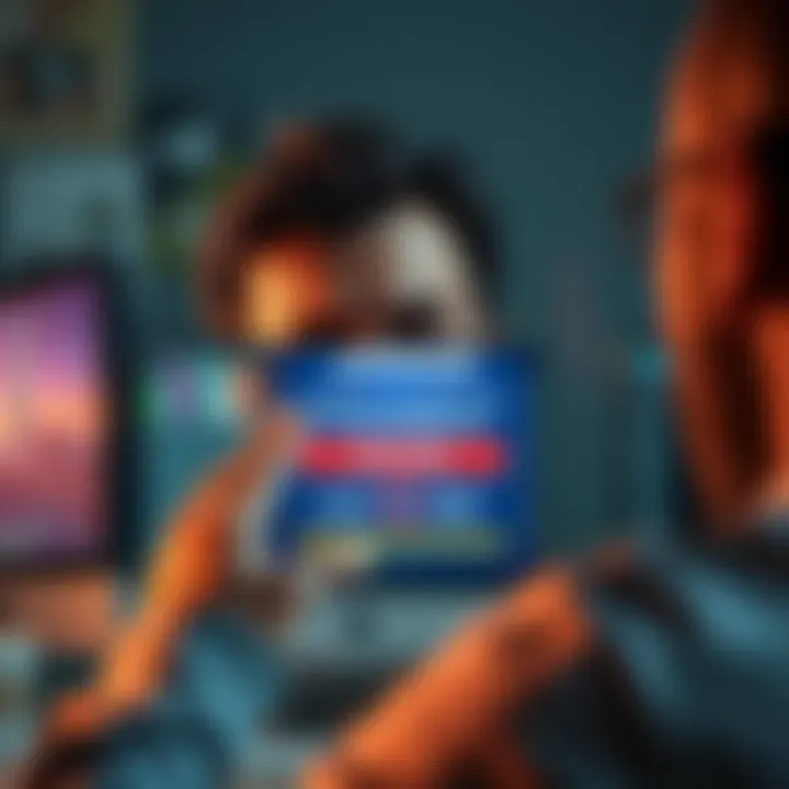 Frustrated investor on Coinbase A person looking upset at a computer screen showing Coinbase with a blocked sell message for a profitable coin