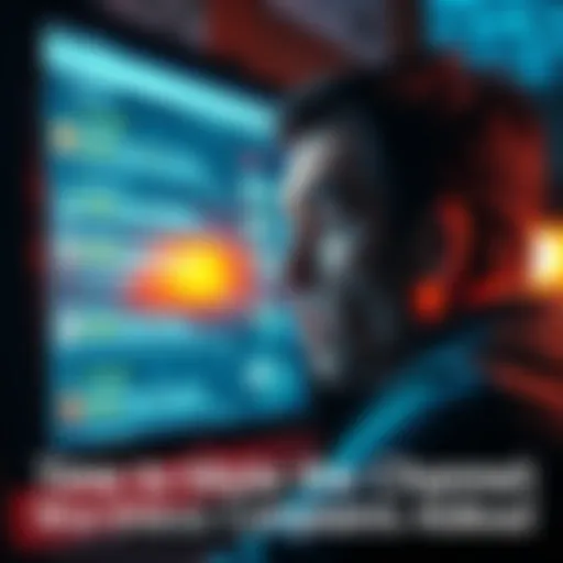 A person with a frustrated expression, staring at a computer screen filled with complaint posts from a forum channel.