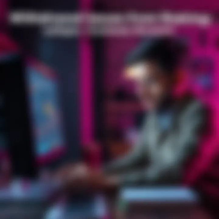 A person looking stressed while checking their crypto account on a computer, expressing frustration over withdrawal issues in staking.