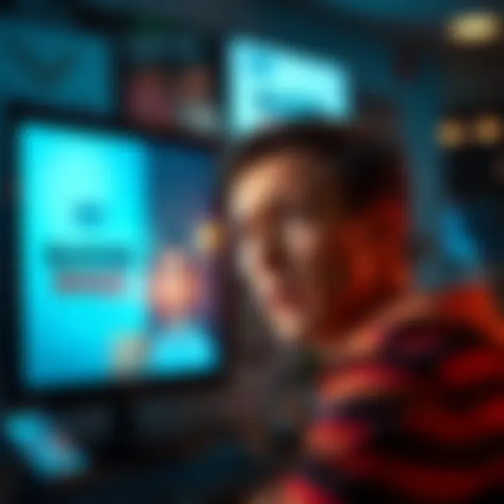 A person looking upset while watching a DD advertisement on a screen with a message blocking bonuses