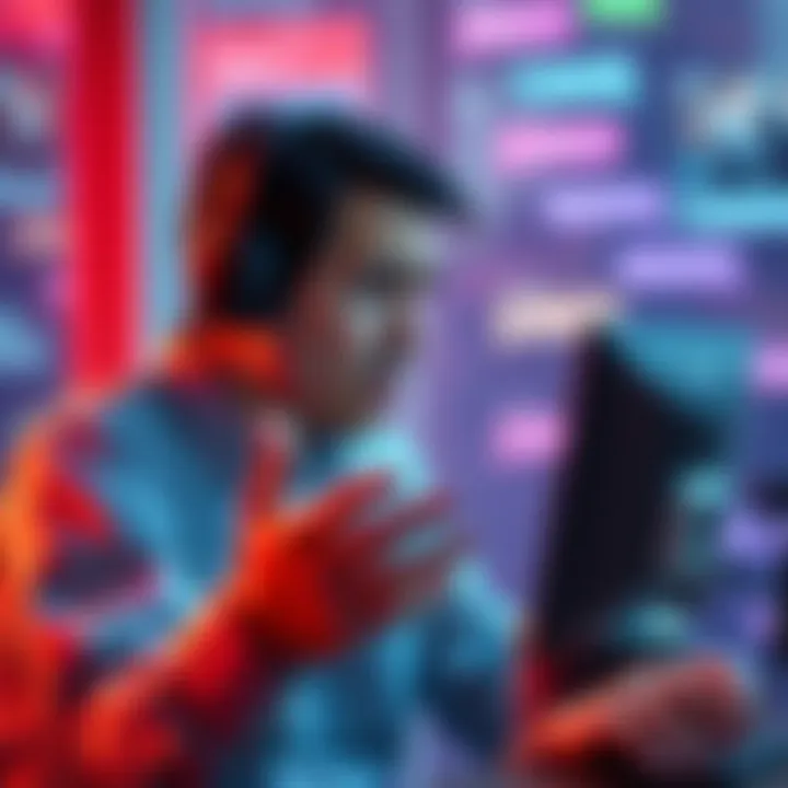 A user shows frustration while engaging with a chatbot on a screen, expressing dissatisfaction over its responses to swearing.