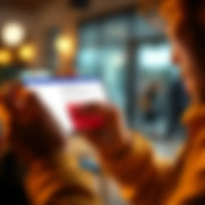 User showing frustration while using Curve payment service on a smartphone, displaying an account error message
