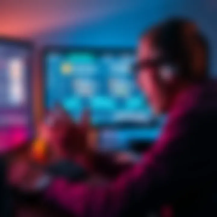 Frustrated user with frozen account A person showing frustration at their computer with a blockchain account frozen on the screen