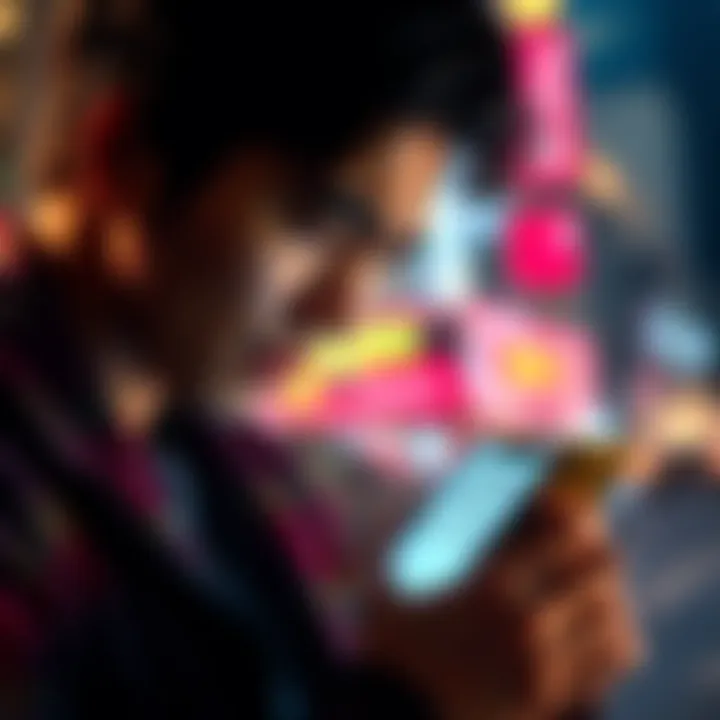 A frustrated US-based person looking at a phone, displaying a message about outdated account details from a payment app, symbolizing payment issues.