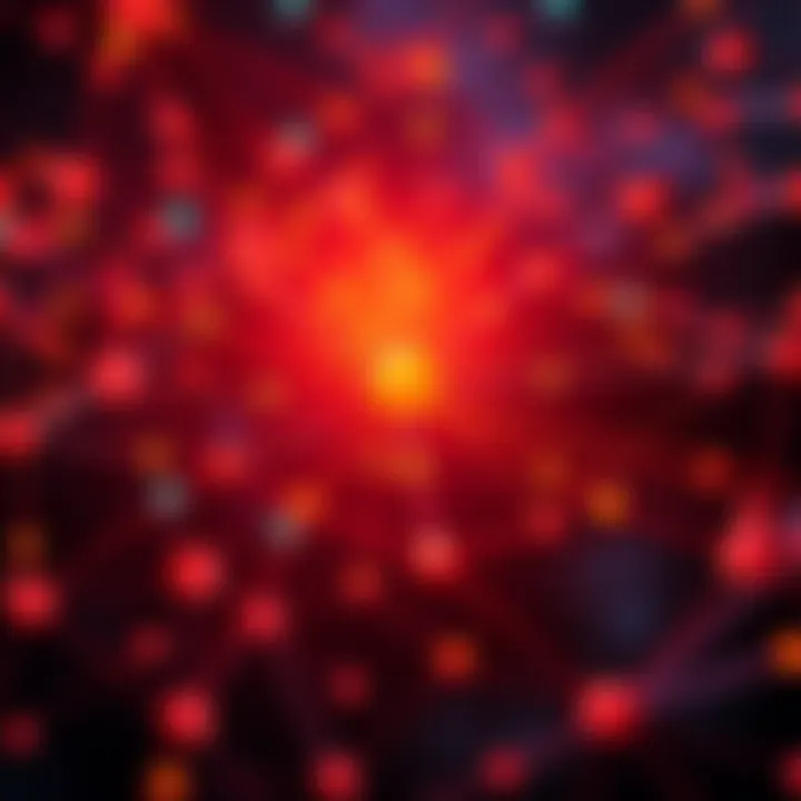 A graphic showing a network of interconnected nodes with one highlighted in a brighter color to represent a full node's importance in the system