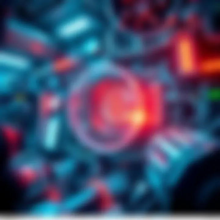 Futuristic technology concept A visual representation of advanced technology with elements suggesting alien influence, showcasing innovation in finance and tech.