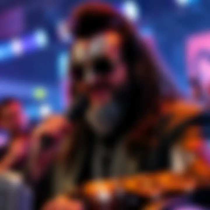Gene Simmons, lead singer of KISS, talking about HODLing crypto assets at an event