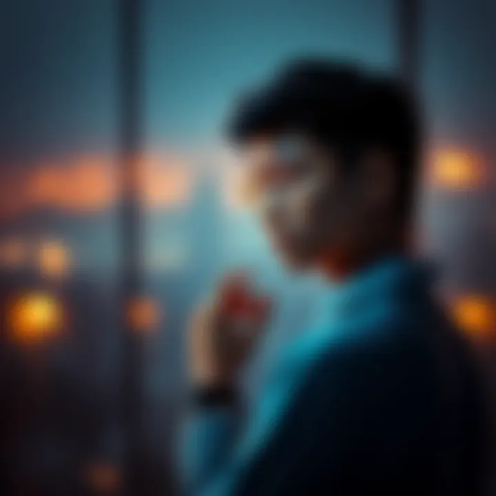 A thoughtful individual pondering the implications of acquiring a German IBAN with Revolut.