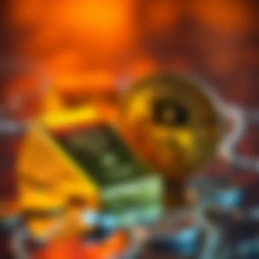 A visual comparison of gold bars and a Bitcoin coin, highlighting investment choices between the two assets.