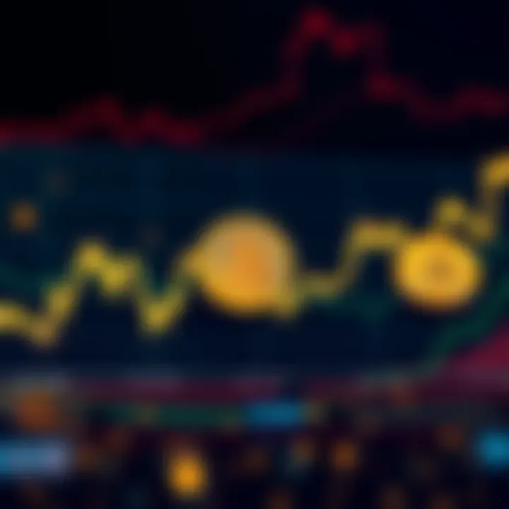 Graph showing the correlation between gold prices and Bitcoin value with upward trends in both