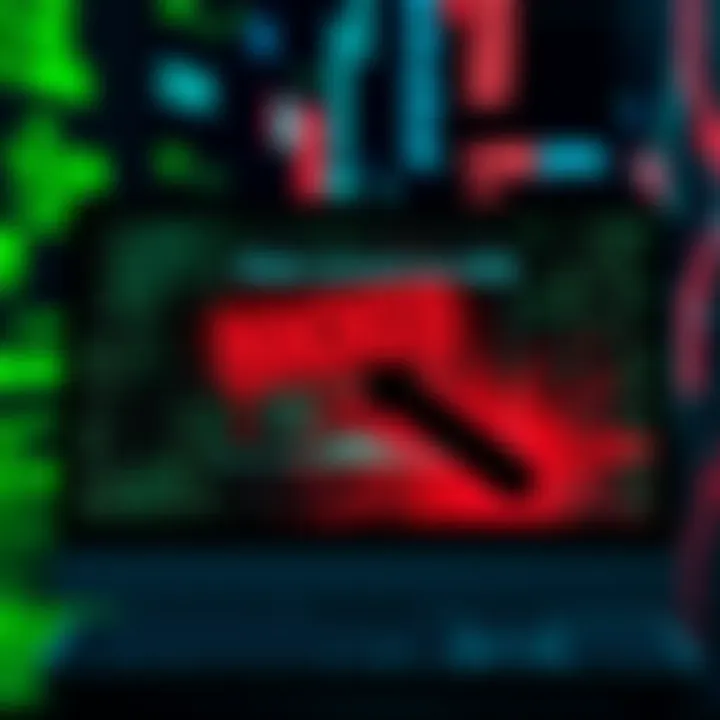 Representation of a computer screen displaying a compromised account with a large loss of money.