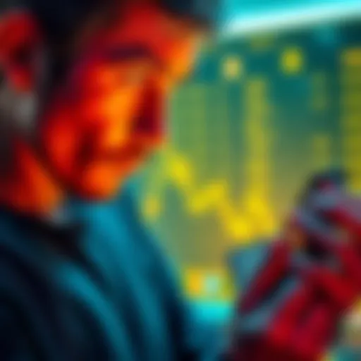 Person examining a hardware wallet A person holding a hardware wallet and looking concerned about digital asset security