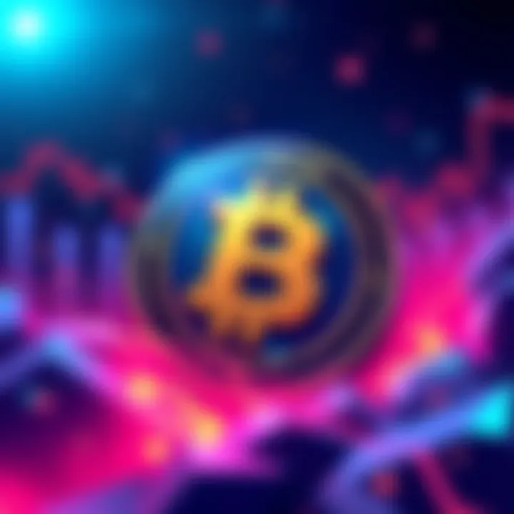 An illustration showing the HBAR crypto logo with 8% symbol, depicting a market surge and excitement among traders.