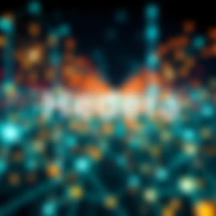 Hedera Blockchain Growth A visual representation of Hedera's blockchain technology with interconnected nodes and digital elements symbolizing innovation in various industries.