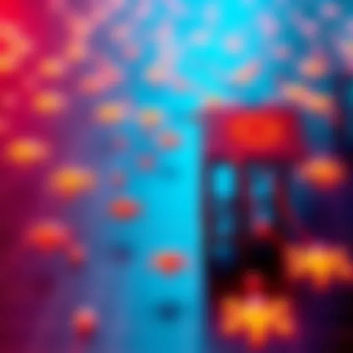 A visual representation of Hedera's mathematical foundations with grid patterns and blockchain nodes symbolizing security and scalability.