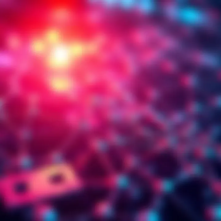 A visual representation of transactions occurring on the Hedera network, showcasing blockchain applications in daily life.
