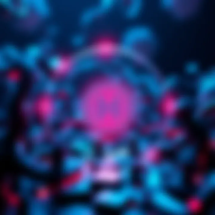 Conceptual graphic illustrating the process of Hedera staking with liquid tokens