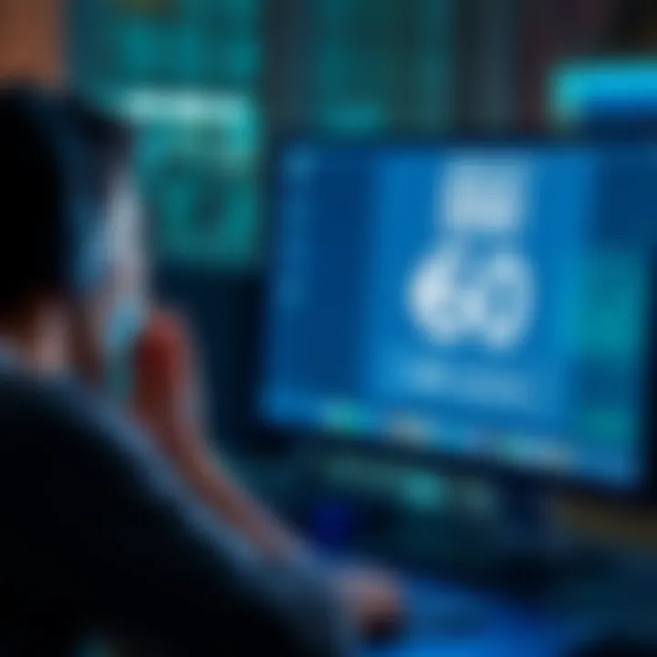 A frustrated person looking at a computer screen displaying a withdrawal fee of 50 euros for BNB. They appear confused about the costs.