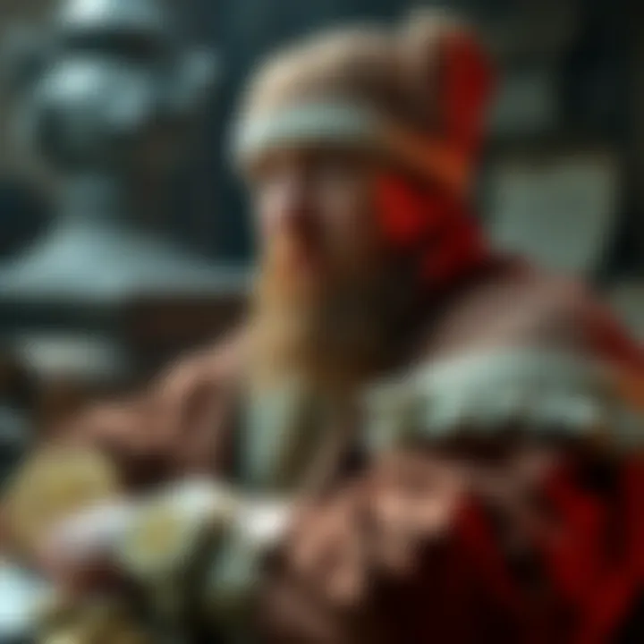 A 16th-century scholar surrounded by coins and manuscripts, illustrating early cryptocurrency ideas