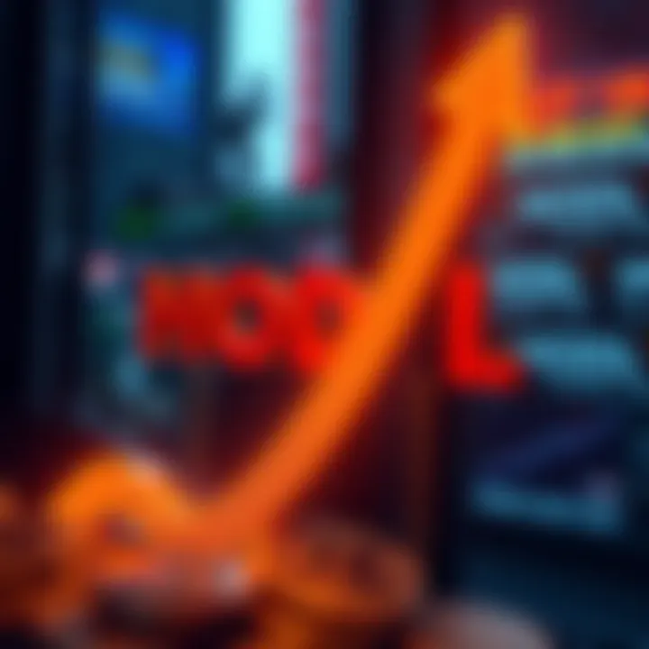 A digital graphic showing the word HODL with a strong upward arrow, representing commitment to holding cryptocurrency investments during market fluctuations