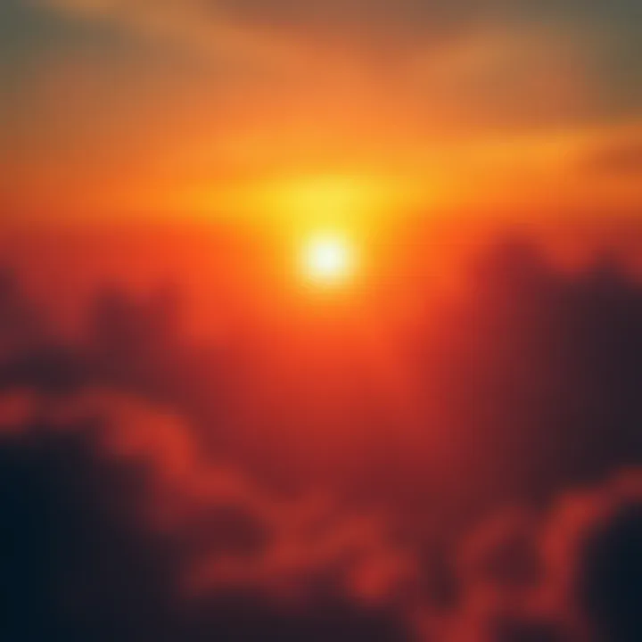 A bright sunrise symbolizing new beginnings and optimism after a long period of struggles, with soft clouds and warm colors in the sky.