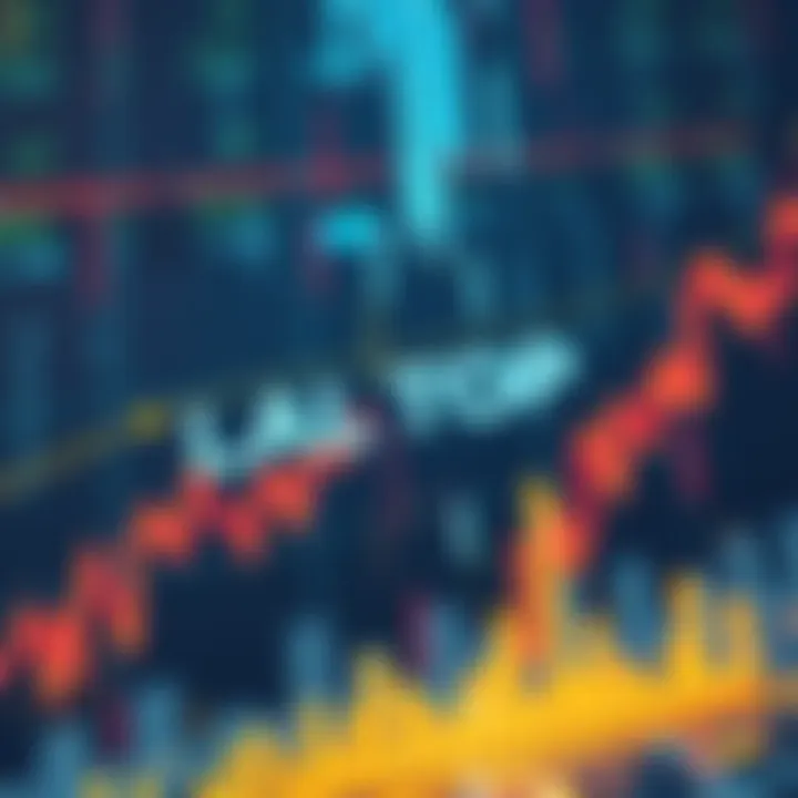 Illustration of a falling cryptocurrency graph with the name 'LAPTOP' displayed prominently, symbolizing a market crash