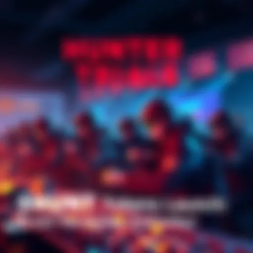 Participants earning rewards in the Hunter Trials for $HUNT tokens