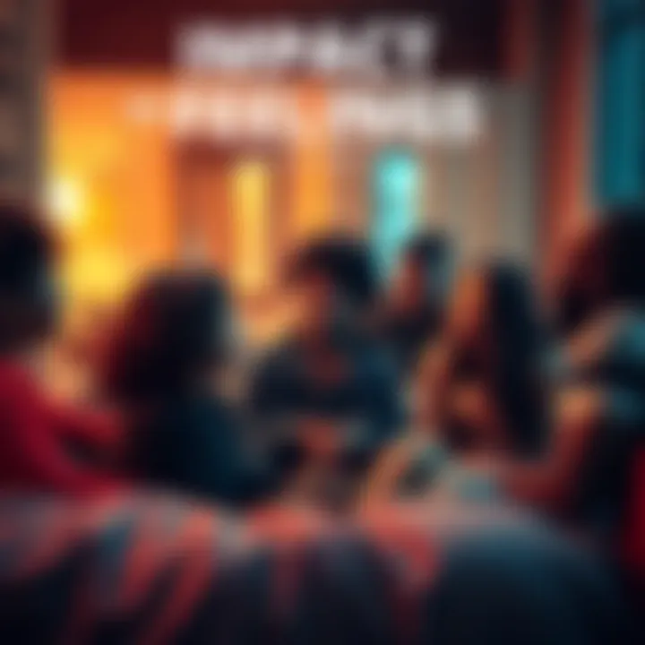 A diverse group of people sharing emotions in a cozy setting