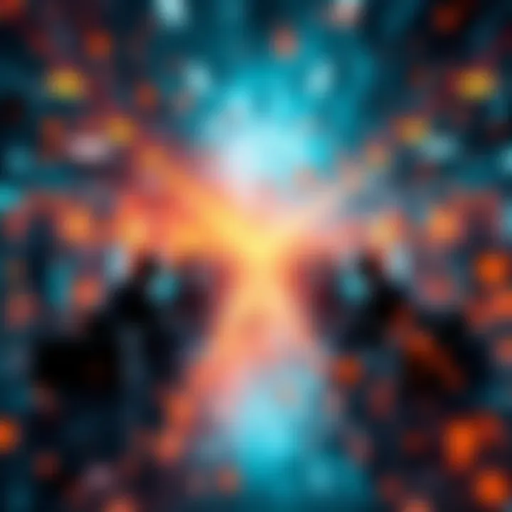 An abstract representation of new strategies and potential outcomes