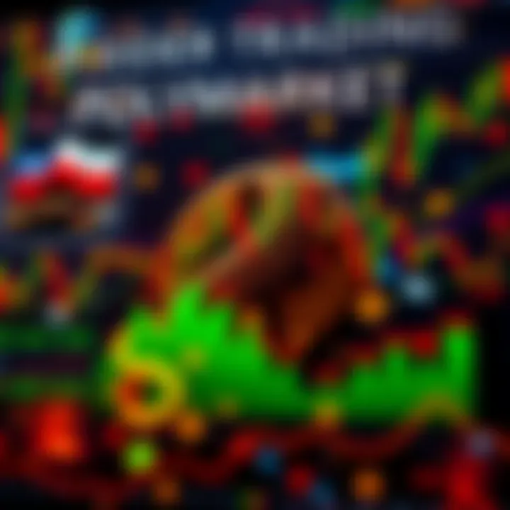 Graphic showing military symbols and financial charts representing insider trading on Polymarket