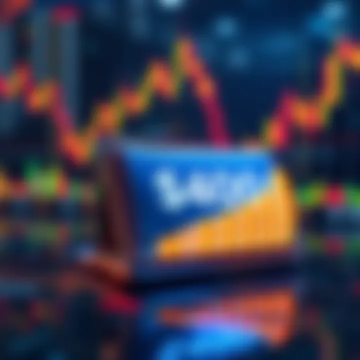 A visualization of a digital wallet showing increasing value, representing $400K gained in six hours during Maduro attack markets, with market charts in the background.