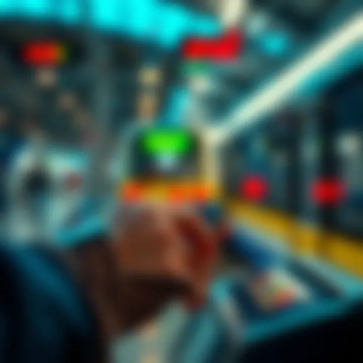 Instant Pay-Rail System in Action A close-up of a smartphone displaying a financial transaction being processed through the Instant Pay-Rail system in Canada.