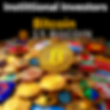 A visual representation of large corporations purchasing Bitcoin, showing a pile of Bitcoin coins with logos of major companies surrounding it.
