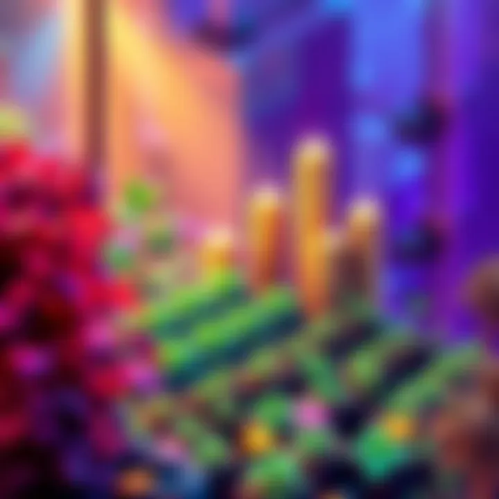 Conceptual illustration of digital farming and cryptocurrency accumulation, symbolizing growth and success in investments.