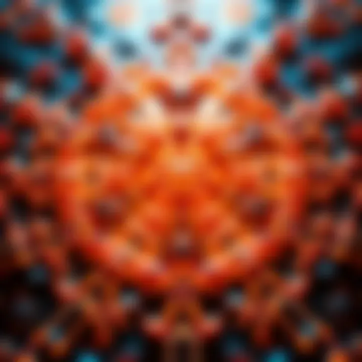 Intriguing Pattern A close-up view of a unique pattern with abstract shapes and designs that capture attention.