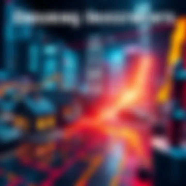 A visual representation of real estate and stock market growth