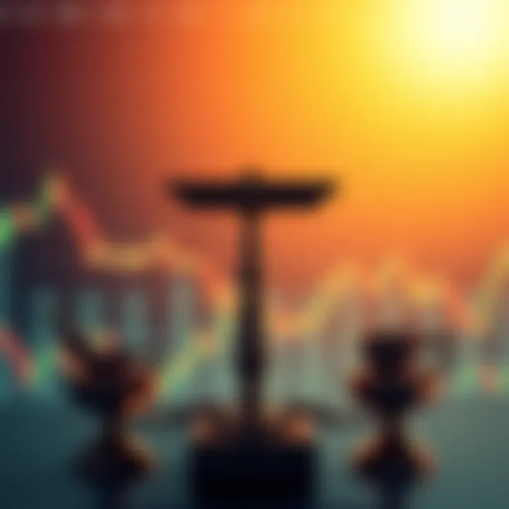 A person weighing options on a scale, one side with gold coins representing a flash investment, the other side with a question mark symbolizing uncertainty.