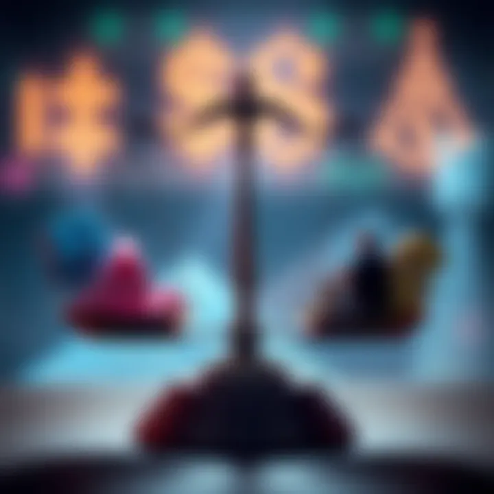 A person weighing the pros and cons of losing money on investments versus working multiple jobs, with a balance scale showing investments on one side and job icons on the other.