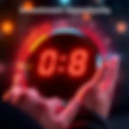 A visual representation of a countdown timer indicating urgency to invest at $0.08.