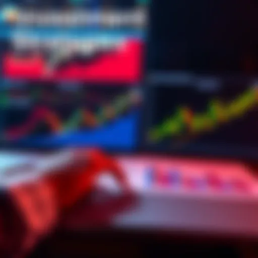 A visual comparing aggressive and custom investment strategies with charts and graphs showing performance trends.