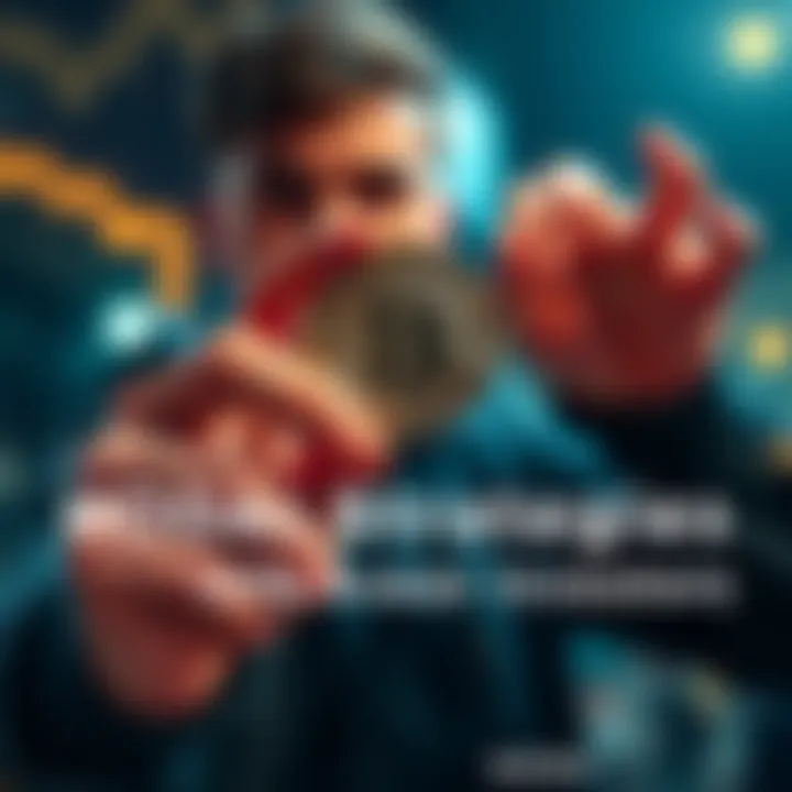 A person confidently holding a cryptocurrency coin, representing strong investment strategies and resilience in the market