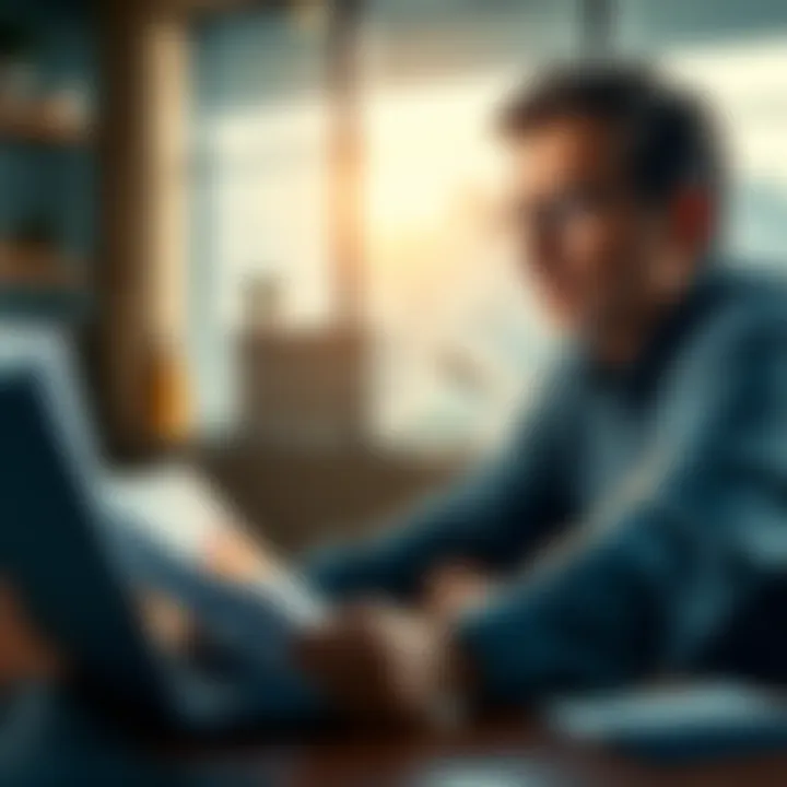 An investor looking at a Bitcoin chart with a 401k document on the table, contemplating a big financial move.