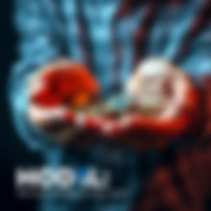 Investor holding coins A person holds coins in their hands, symbolizing the strategy of holding assets in a fluctuating market.