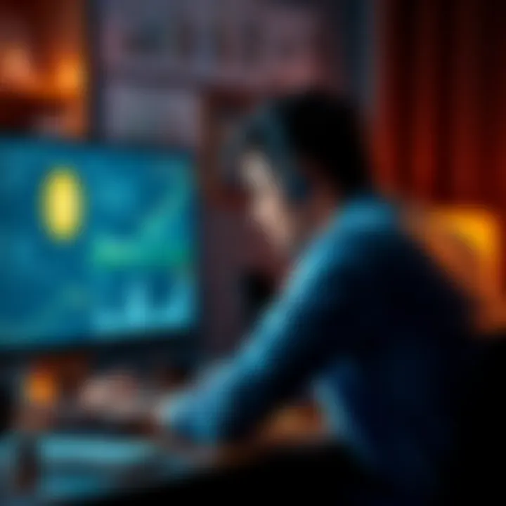 A person sitting at a desk looking distressed while viewing their computer screen showing a crypto wallet, symbolizing the loss of Bitcoin due to a hack